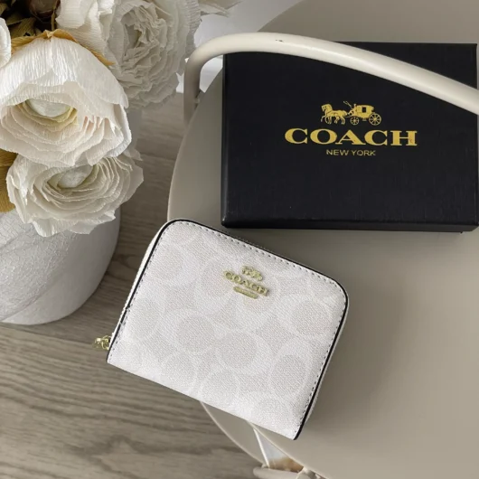 Гаманець Coach mini білий