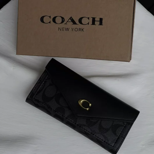 Гаманець Coach візитниця великий чорний