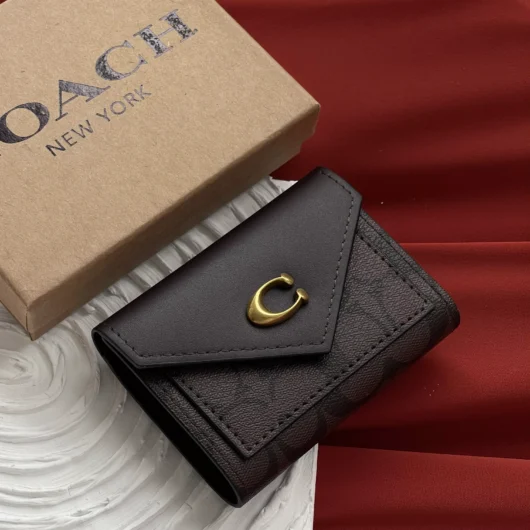 Гаманець Coach маленький шоколадний