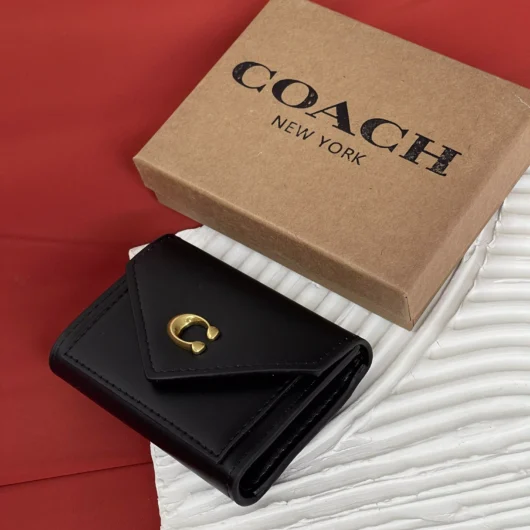 Гаманець Coach маленький чорний класичний
