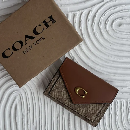 Гаманець Coach маленький коричневий