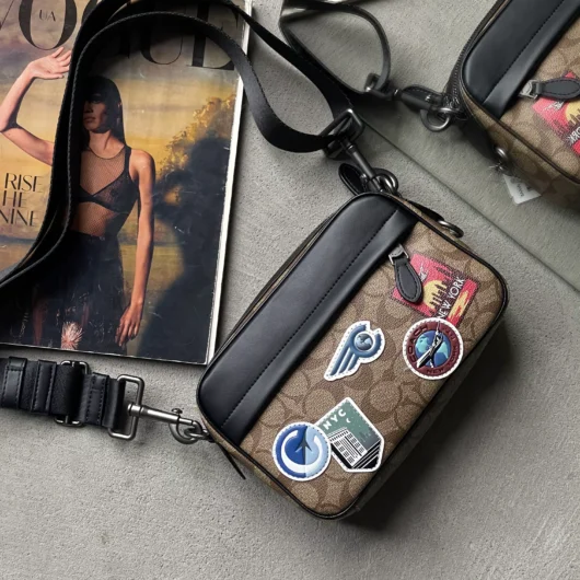 Сумка чоловіча COACH GRAHAM CROSSBODY бежевий