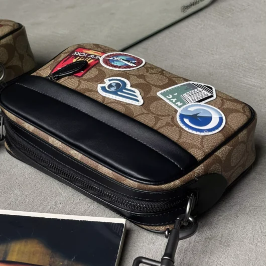 Сумка чоловіча COACH GRAHAM CROSSBODY бежевий