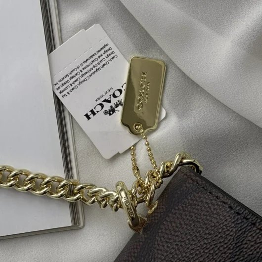 Сумка Coach Mini Klare Crossbody in Signature Canvas темно-коричневий