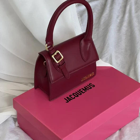 Сумка Jacquemus Le Chiquito Moyen Boucle Premium бордовий