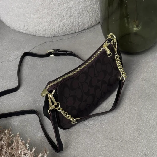 Сумка Coach Bolso de hombro Teri шоколадний
