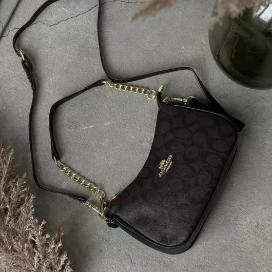 Сумка Coach Bolso de hombro Teri шоколадний