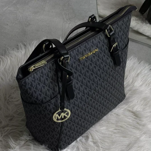 Сумка Michael Kors Charlotte Top Zip Tote Shoulder Bag чорний