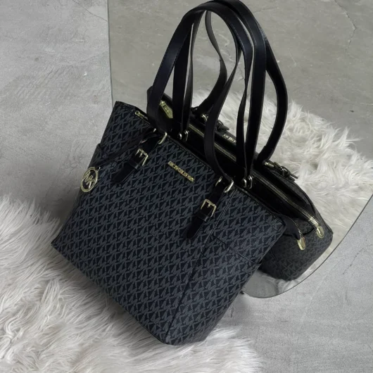 Сумка Michael Kors Charlotte Top Zip Tote Shoulder Bag чорний