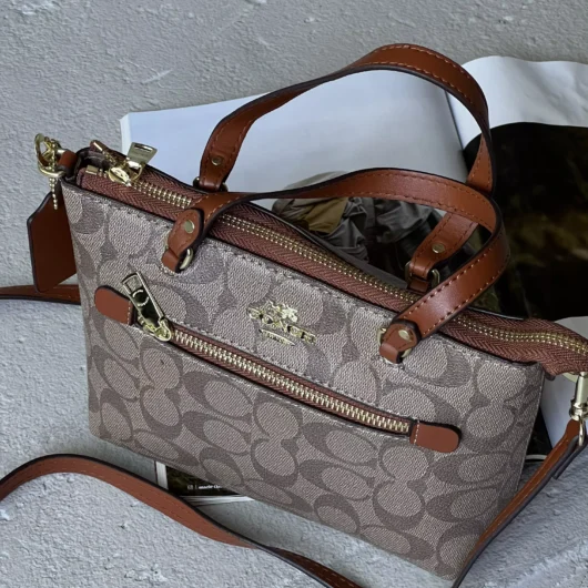 Сумка COACH Mini Gallery Crossbody бежевий