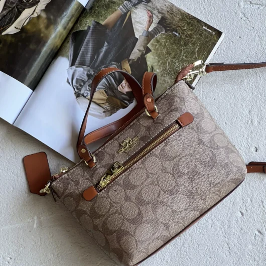 Сумка COACH Mini Gallery Crossbody бежевий