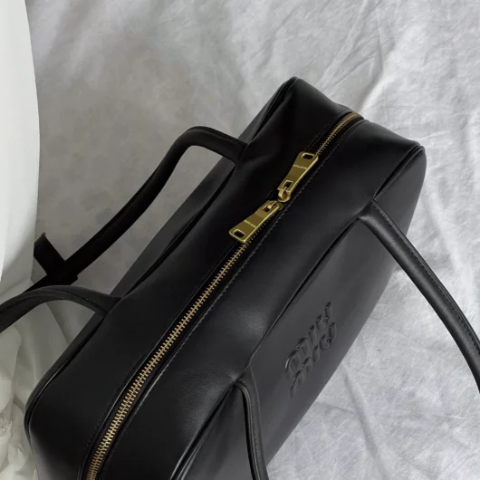 Сумка Miu Miu Leather Beau Bag чорна