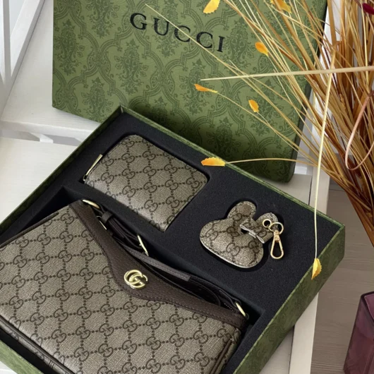 Подарунковий набір Gucci Ophidia — 3 предмети коричневий