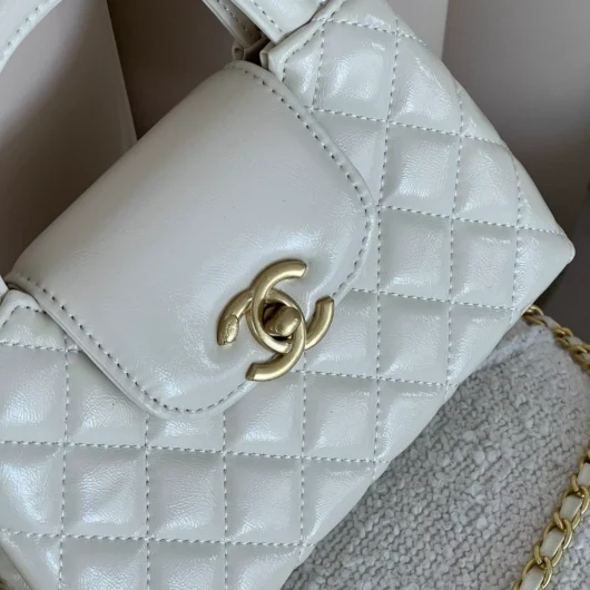 Сумка Chanel Kelly Bag білий (Premium)