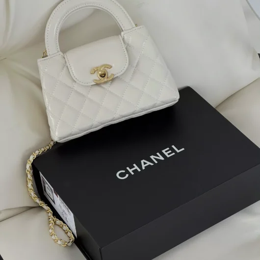 Сумка Chanel Kelly Bag білий (Premium)