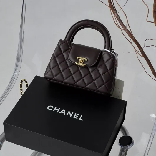 Сумка Chanel Kelly Bag шоколадний (Premium)