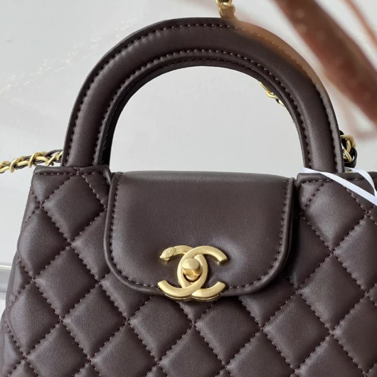Сумка Chanel Kelly Bag шоколадний (Premium)