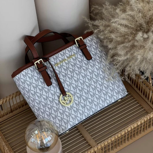 Сумка жіноча Michael Kors Jet Set Travel Extra-Small Top-zip Tote білий
