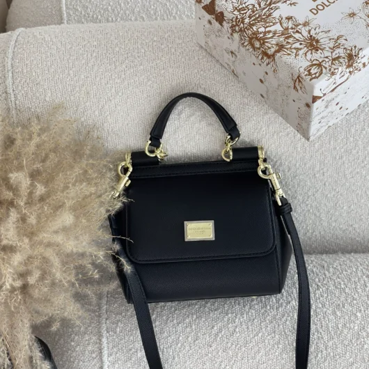Сумка Dolce&Gabbana Sicily 18cm — Premium чорний