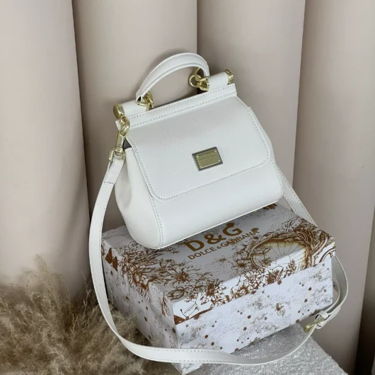 Сумка Dolce&Gabbana Sicily 18cm — Premium білий