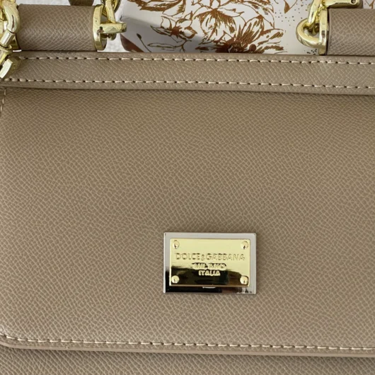 Сумка Dolce&Gabbana Sicily 18cm — Premium бежевий