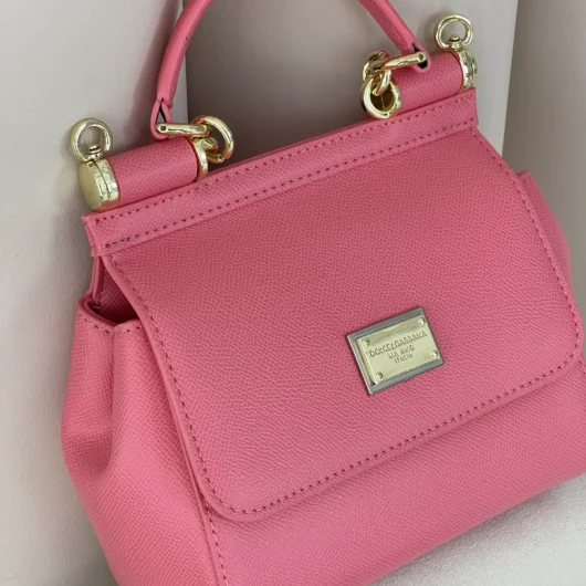 Сумка Dolce&Gabbana Sicily 18cm — Premium рожевий