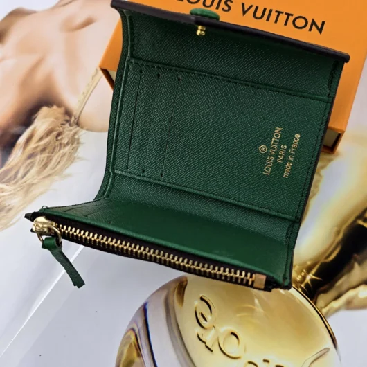 Гаманець Louis Vuitton конверт міні-  LUX якість у фірмовій коробці зелений