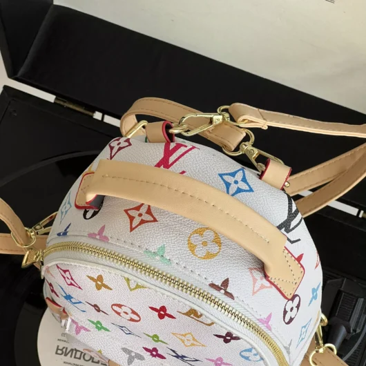 Рюкзак Louis Vuitton  Palm Springs Mini білий монограм