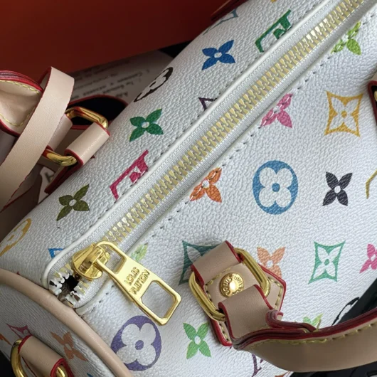 Сумка Louis Vuitton Nano Speedy білий моногам