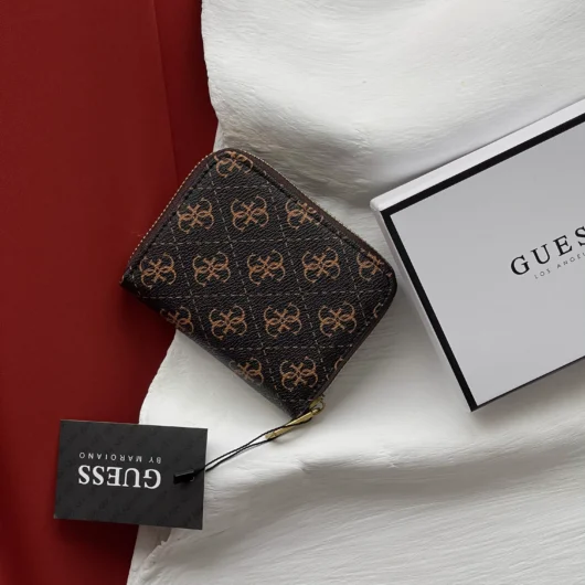 Гаманець Guess Dagan 4G logo коричневий