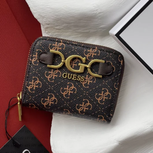 Гаманець Guess Dagan 4G logo коричневий