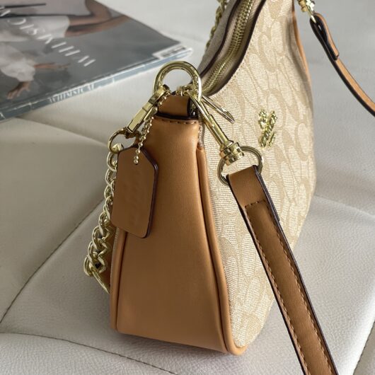Сумка Coach Bolso de hombro Teri пісочний