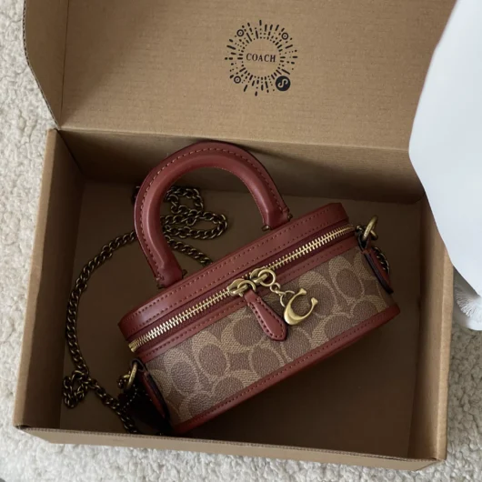 Сумка Coach Trail Crossbody 17 бежевий