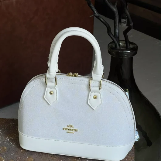 Сумка Coach Mini Sierra Satchel білий