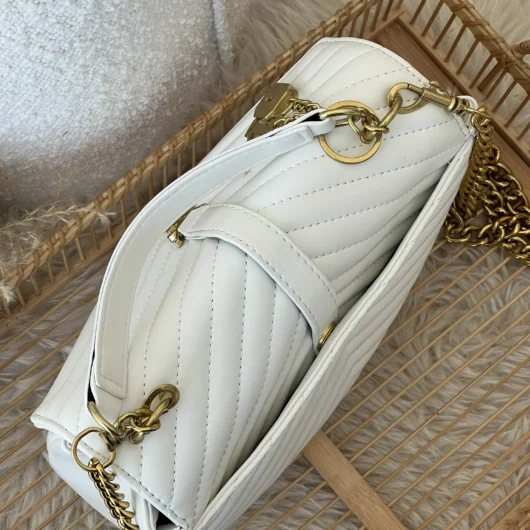 Сумка Saint Laurent College Medium In Quilted білий