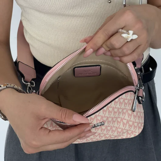 Сумка Michael Kors крос боді через плече 2в1 рожевий