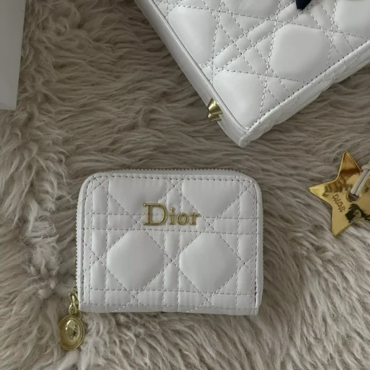 Набір подарунковий Dior lady — сумка та гаманець білий