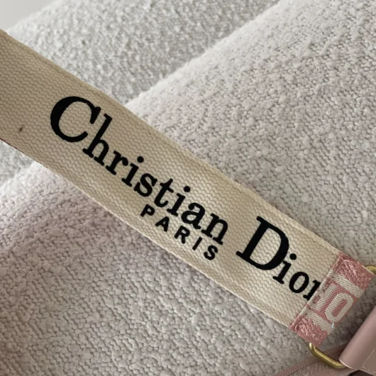 Набір подарунковий Dior Saddle — сумка сідло та кархолдер рожевий