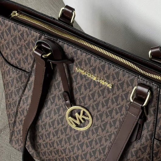 Сумка Michael Kors Charlotte Top Zip Tote Shoulder Bag шоколадний