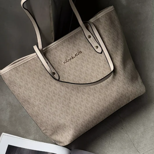 Сумка Michael Kors шопер бежевий
