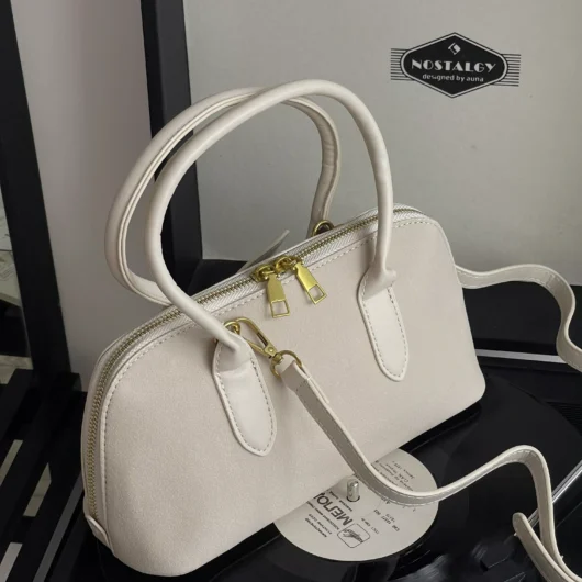 Сумка Miu Miu Aventure Nappa mini замша молочний
