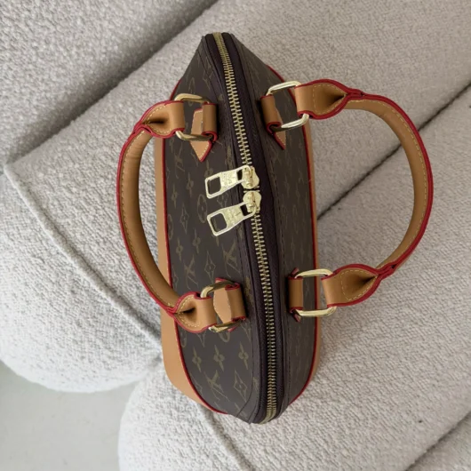 Сумка Louis Vuitton Alma BB коричневий + бежевий
