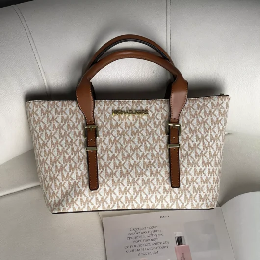 Сумка жіноча Michael Kors Moore small tote bag молочний