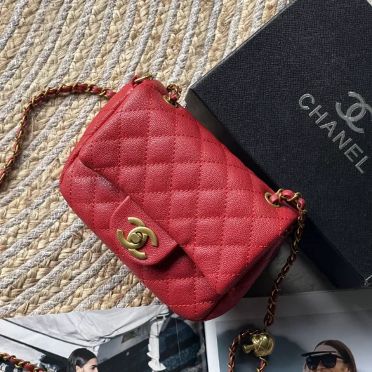 Сумка жіноча Chanel міні — ЛЮКСОВА ЯКІСТЬ червоний