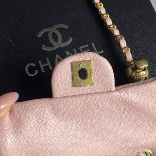 Сумка жіноча Chanel міні — ЛЮКСОВА ЯКІСТЬ рожевий