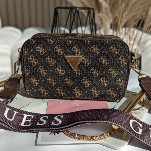 Сумочка Guess кросс-боді коричневий темний