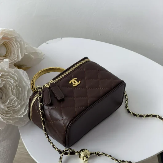 Сумка Chanel Classic Lambskin шоколадний