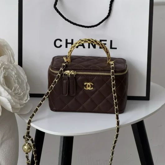 Сумка Chanel Classic Lambskin шоколадний
