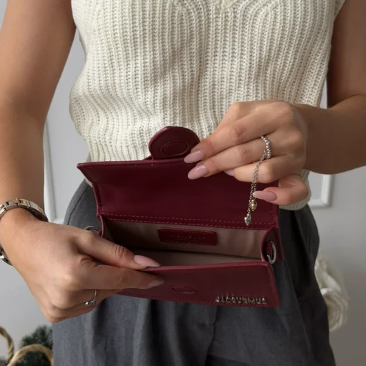 Сумка Jacquemus Le Bambino Mini Bag бордовий