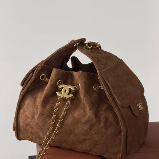 Сумка жіноча Chanel 25 Small Handbag замша карамельний